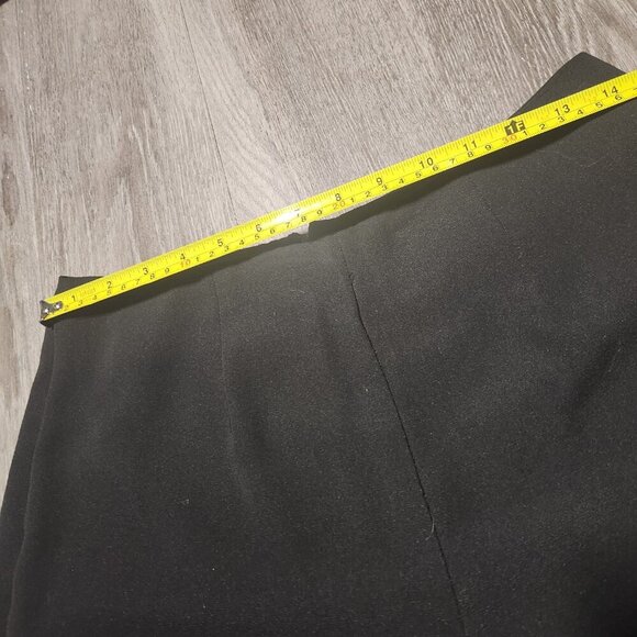 Vintage Y2K elegant black flared pants with side slits ✦ Size 30″ ✦ - Picture 9 of 11